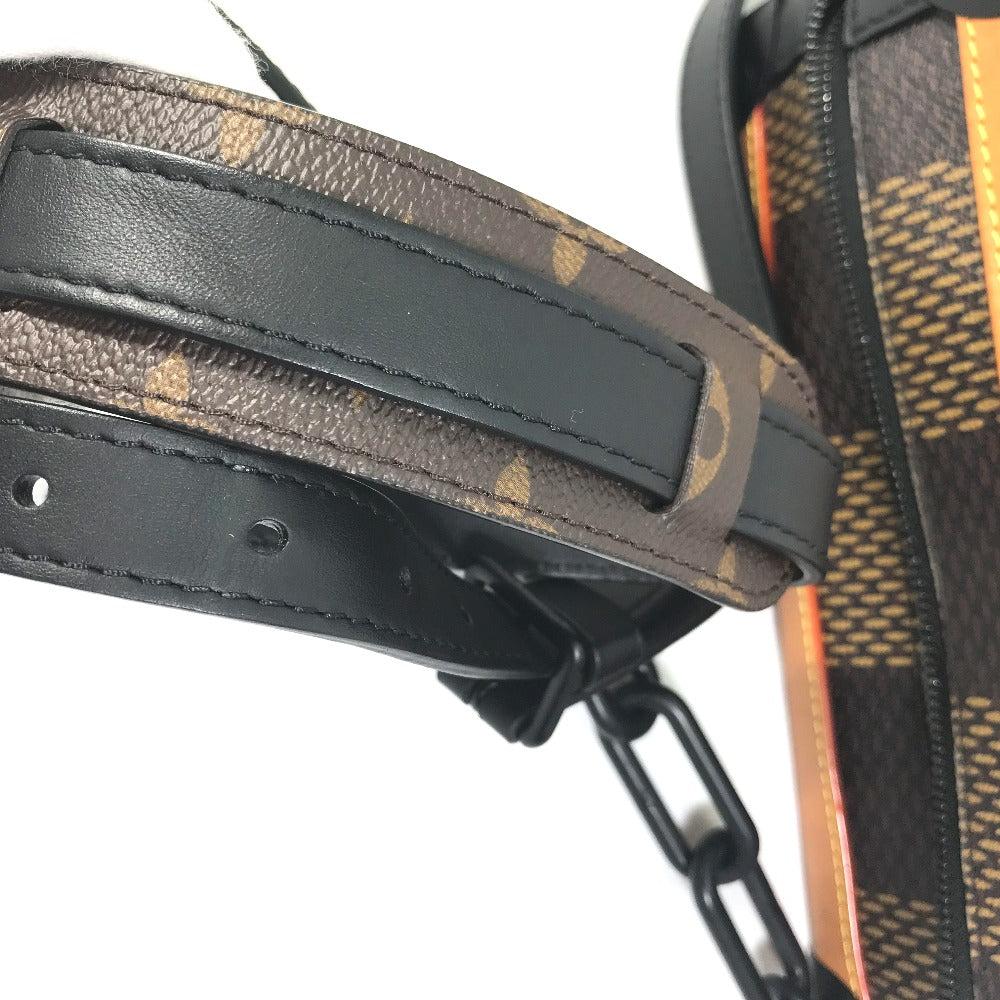 LOUIS VUITTON Shoulder Bag N40381 Damier Giant Canvas Brown Damier Giant NIGO collaboration Soft Trunk mens Used Authentic