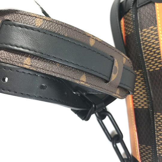 LOUIS VUITTON Shoulder Bag N40381 Damier Giant Canvas Brown Damier Giant NIGO collaboration Soft Trunk mens Used Authentic