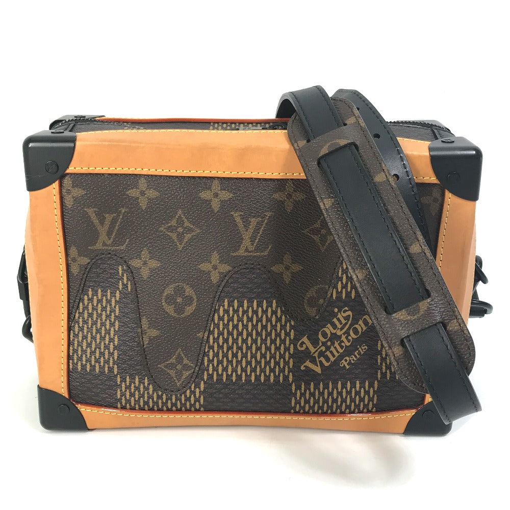 LOUIS VUITTON Shoulder Bag N40381 Damier Giant Canvas Brown Damier Giant NIGO collaboration Soft Trunk mens Used Authentic