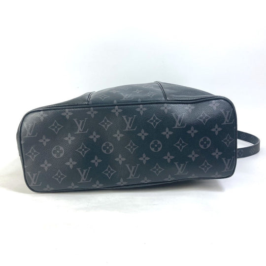 LOUIS VUITTON Tote Bag M30431 Taiga Leather, Monogram Eclipse Canvas black Taigalama City tote mens Used Authentic