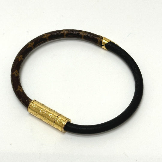 LOUIS VUITTON bracelet M6431F Monogram canvas Brown Monogram Brasle Daily Confidential Women Used Authentic