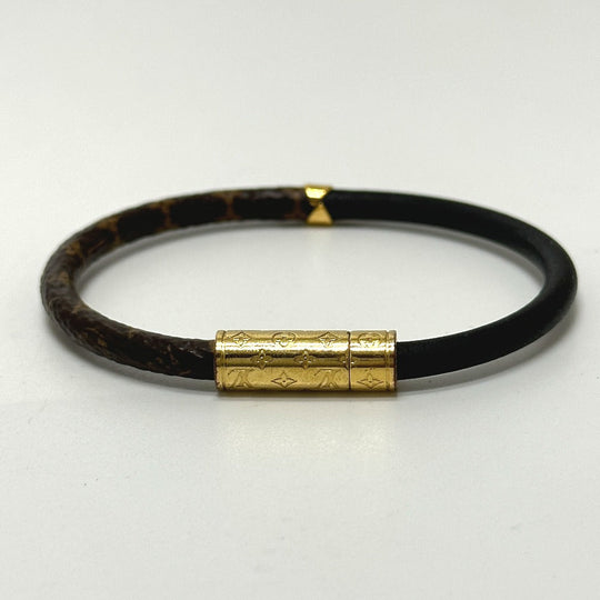 LOUIS VUITTON bracelet M6431F Monogram canvas Brown Monogram Brasle Daily Confidential Women Used Authentic