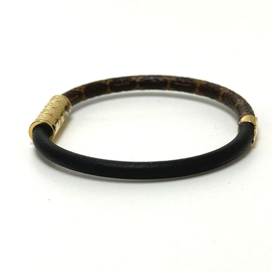 LOUIS VUITTON bracelet M6431F Monogram canvas Brown Monogram Brasle Daily Confidential Women Used Authentic