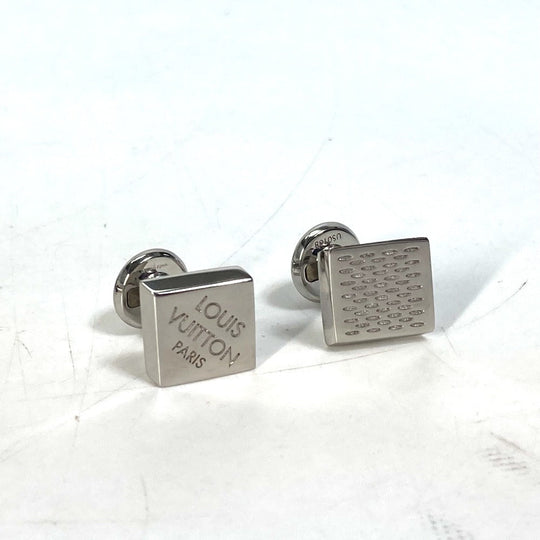 LOUIS VUITTON cuffs M61975 metal Silver Damier cufflink damier