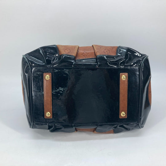 LOUIS VUITTON Boston Duffel bag M95299 Leather / patent leather Brown Monogram emboss Stephen Women Used Authentic