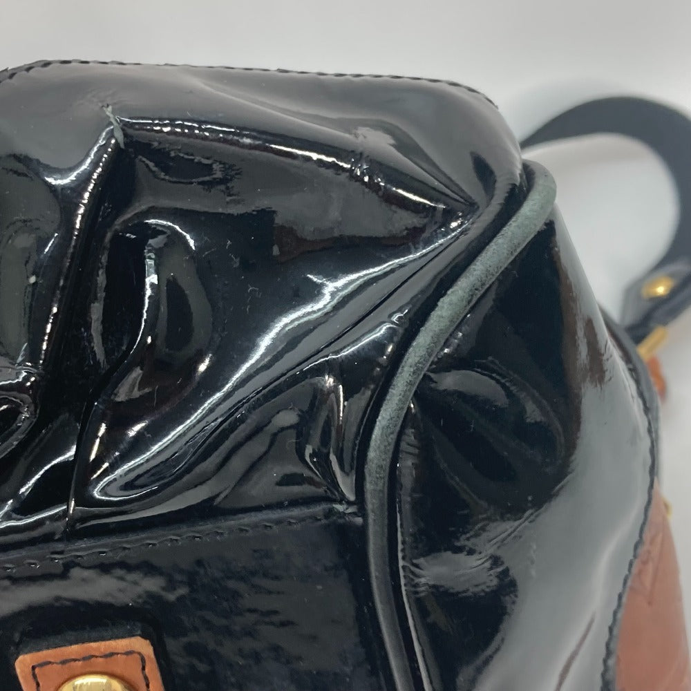 LOUIS VUITTON Boston Duffel bag M95299 Leather / patent leather Brown Monogram emboss Stephen Women Used Authentic