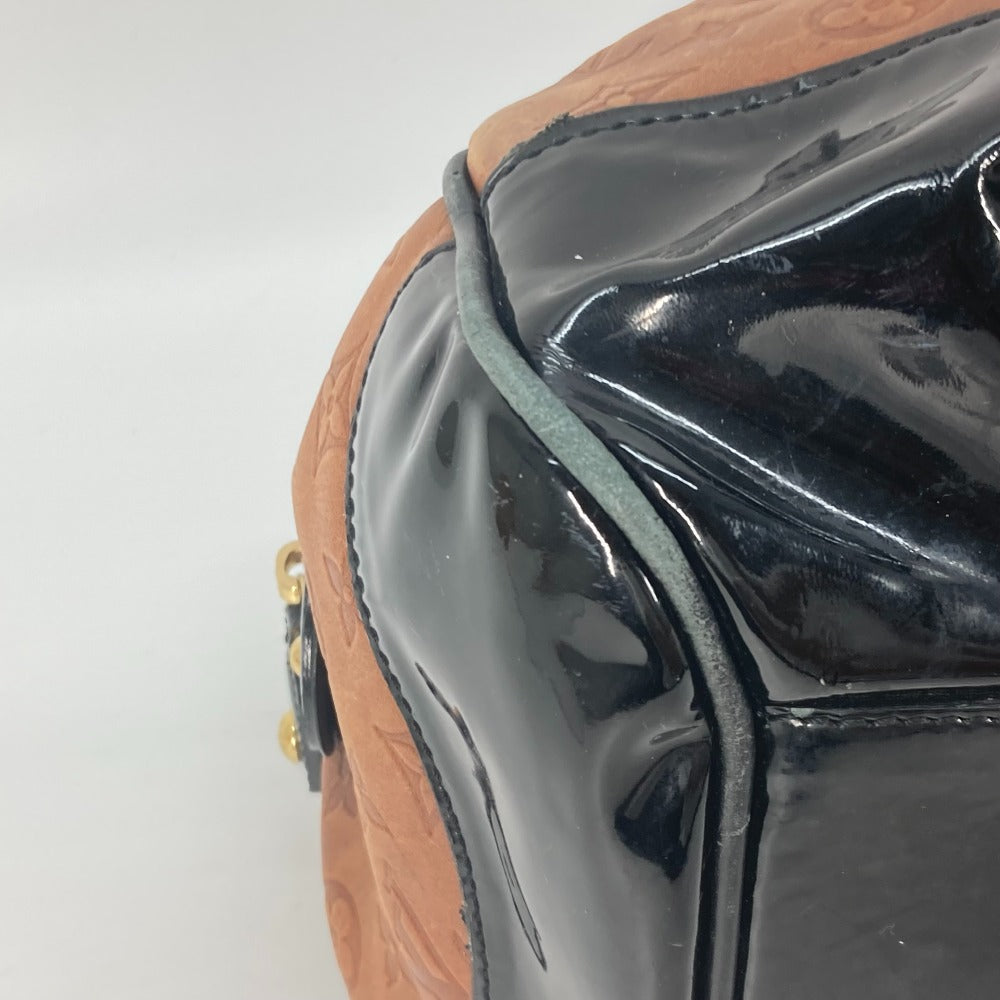 LOUIS VUITTON Boston Duffel bag M95299 Leather / patent leather Brown Monogram emboss Stephen Women Used Authentic