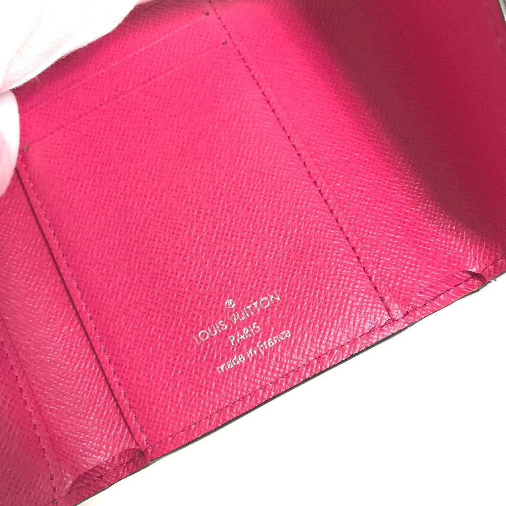LOUIS VUITTON Trifold wallet M62204 Epi Leather pink Epi Portefeuille Victorine Women Used Authentic
