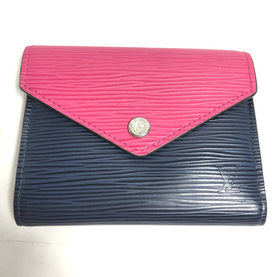 LOUIS VUITTON Trifold wallet M62204 Epi Leather pink Epi Portefeuille Victorine Women Used Authentic