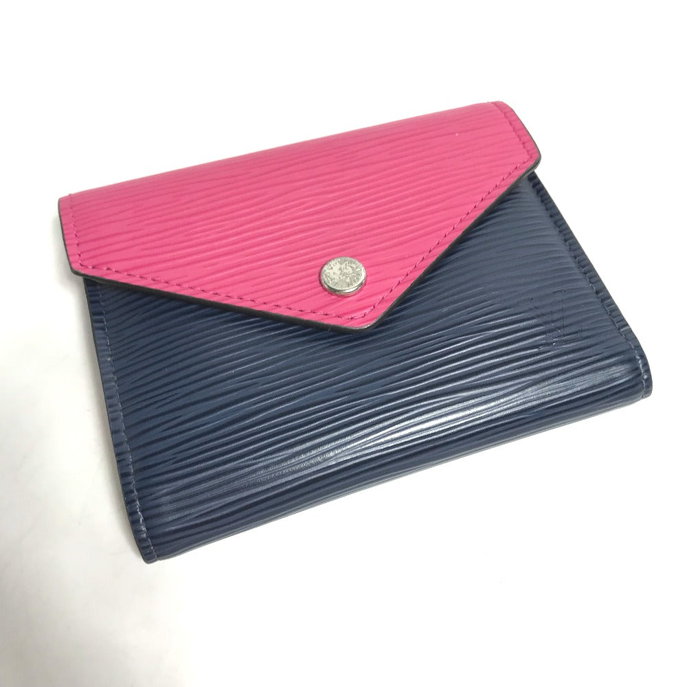 LOUIS VUITTON Trifold wallet M62204 Epi Leather pink Epi Portefeuille Victorine Women Used Authentic