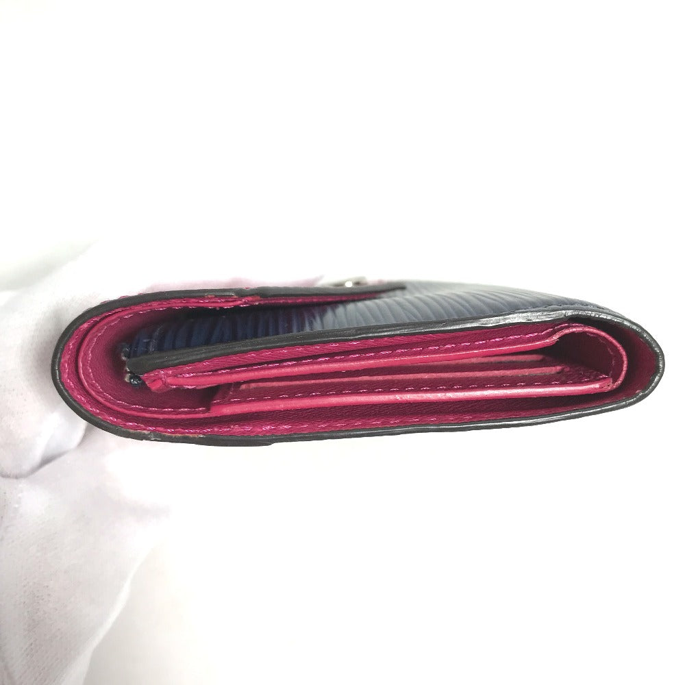 LOUIS VUITTON Trifold wallet M62204 Epi Leather pink Epi Portefeuille Victorine Women Used Authentic