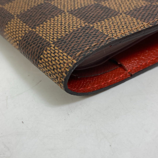 LOUIS VUITTON Handbag M99074 Damier canvas Brown Damier CD case DVD case pouch Women Used Authentic