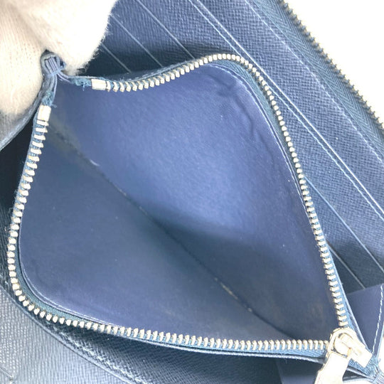LOUIS VUITTON Long Wallet Purse M62644 Epi Leather Navy travel case long wallet Zippy Organizer NM mens Used Authentic