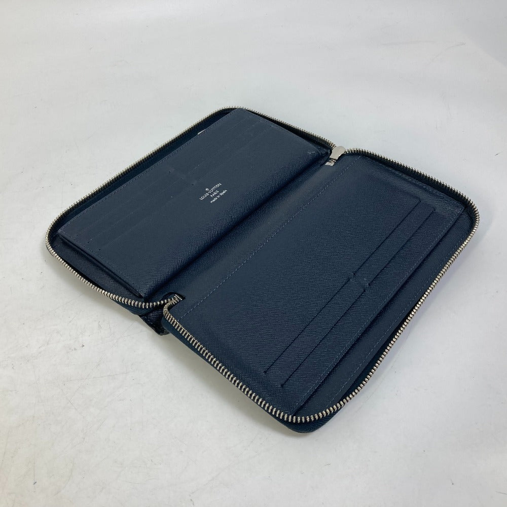 LOUIS VUITTON Long Wallet Purse M62644 Epi Leather Navy travel case long wallet Zippy Organizer NM mens Used Authentic