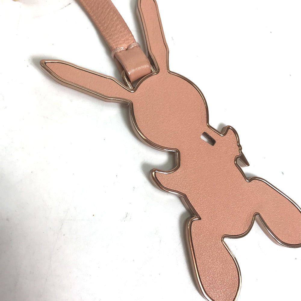 LOUIS VUITTON key ring M62734 leather pink Rabbit Jeff Koons Women Used Authentic