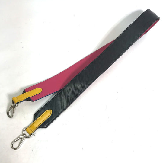 LOUIS VUITTON Shoulder strap J02297 Epi Leather black Epi Women Used Authentic