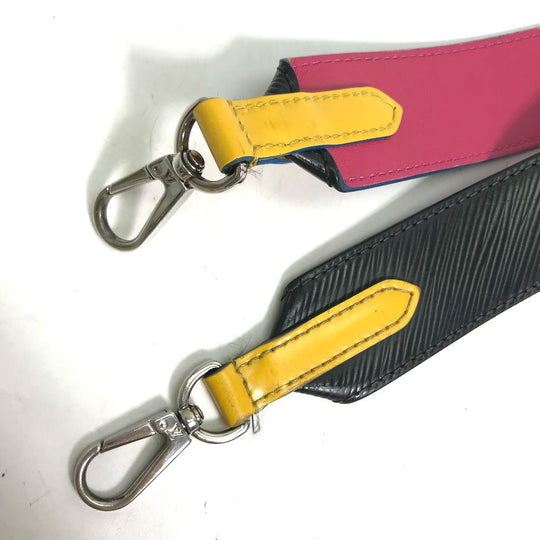LOUIS VUITTON Shoulder strap J02297 Epi Leather black Epi Women Used Authentic