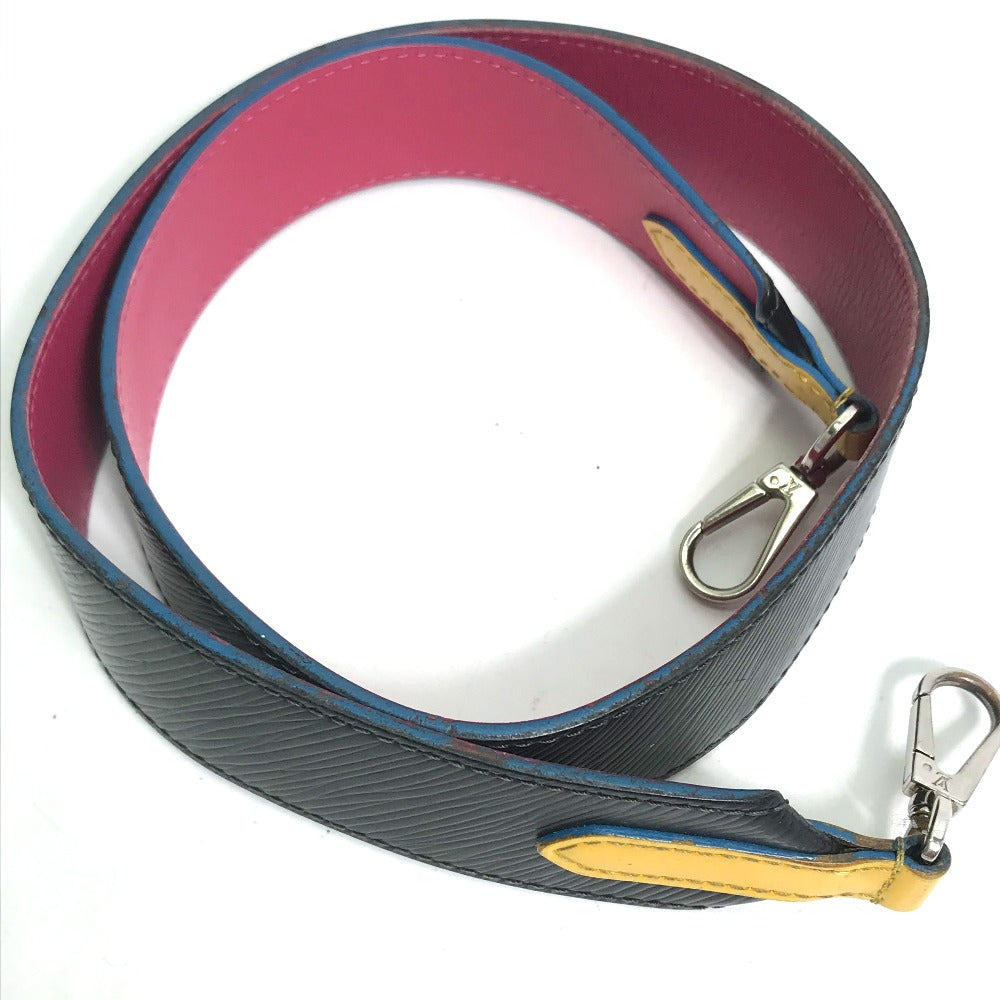 LOUIS VUITTON Shoulder strap J02297 Epi Leather black Epi Women Used Authentic