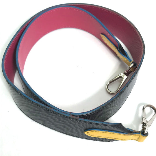 LOUIS VUITTON Shoulder strap J02297 Epi Leather black Epi Women Used Authentic