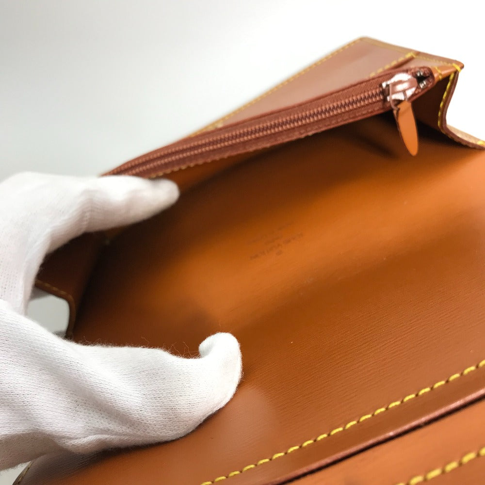 LOUIS VUITTON Pouch M52603 Epi Leather Brown Epi Santure Tilsit Women Secondhand Authentic