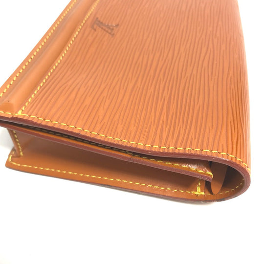 LOUIS VUITTON Pouch M52603 Epi Leather Brown Epi Santure Tilsit Women Secondhand Authentic