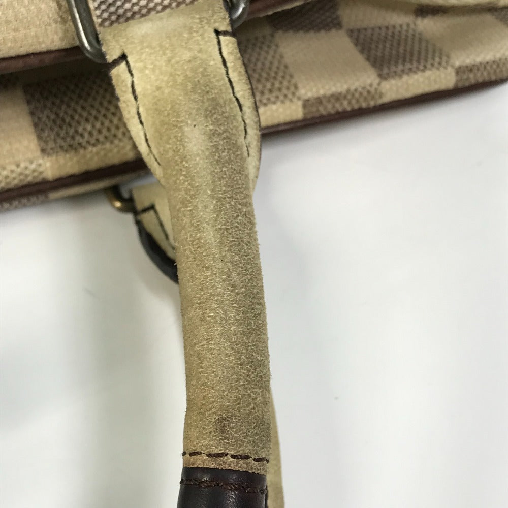 LOUIS VUITTON Tote Bag N48185 canvas white Damiern Hippo Women Used Authentic