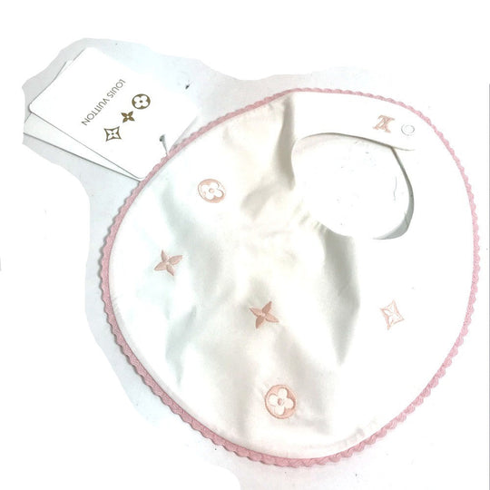 LOUIS VUITTON Other fashion goods GI060D cotton pink Bib baby baby baby Bib set 2 only one Kids Used Authentic