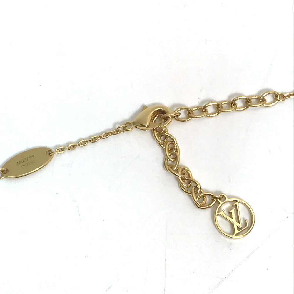 LOUIS VUITTON Necklace M00799 metal gold Accessories Necklace Vivienne Swinging Women Used Authentic