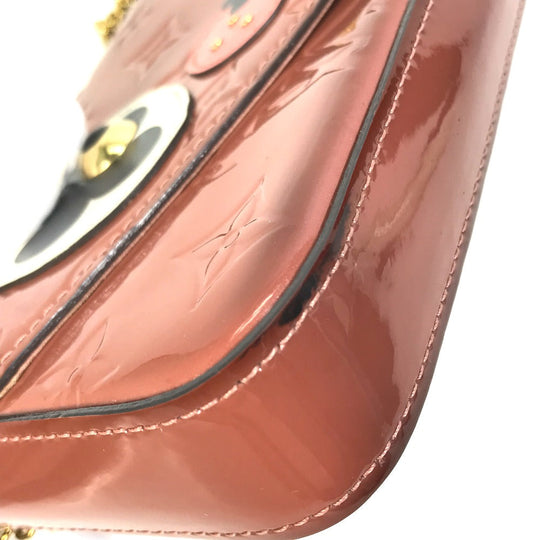 LOUIS VUITTON Shoulder Bag  M62767 Patent leather pink Monogram Vernis Pochette Felice Women Used Authentic