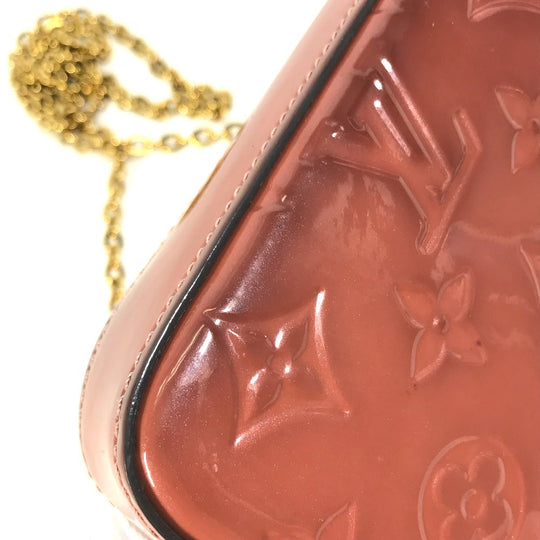 LOUIS VUITTON Shoulder Bag  M62767 Patent leather pink Monogram Vernis Pochette Felice Women Used Authentic
