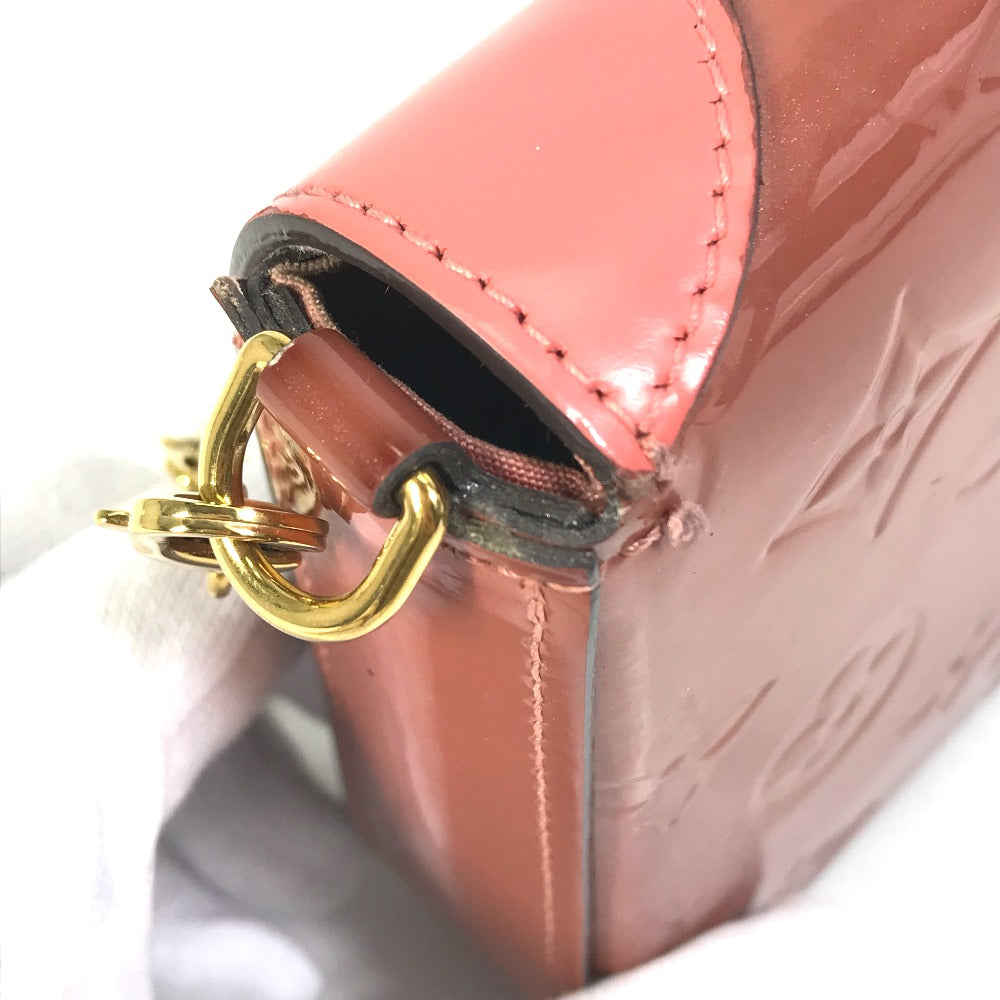 LOUIS VUITTON Shoulder Bag  M62767 Patent leather pink Monogram Vernis Pochette Felice Women Used Authentic