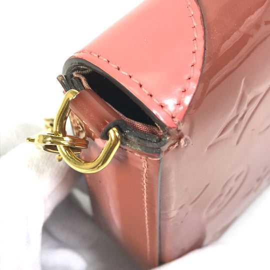 LOUIS VUITTON Shoulder Bag  M62767 Patent leather pink Monogram Vernis Pochette Felice Women Used Authentic