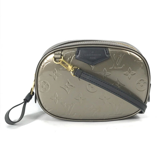 LOUIS VUITTON Shoulder Bag M90510 Monogram Vernis gray Monogram Vernis Belt bag Sling bag Women Used Authentic