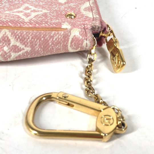 LOUIS VUITTON Coin case M81176 Monogram denim pink Monogram jacquard denim Micro Pochette Accessoires Women Used Authentic