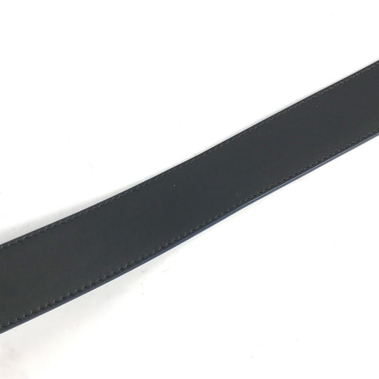 LOUIS VUITTON belt M0634T Taurillon Clemence Leather Navy Belt: LV Aerogram 35MM mens 95 Used Authentic