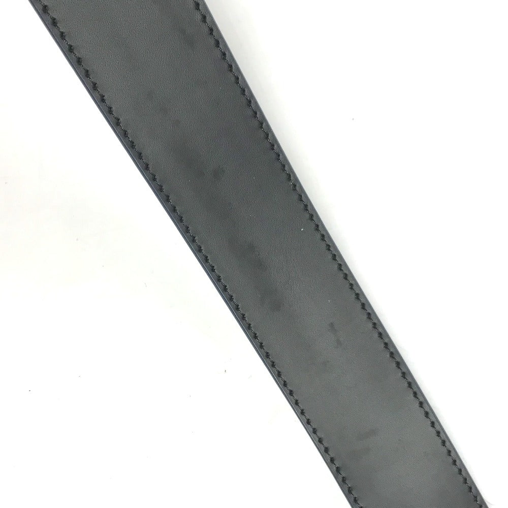 LOUIS VUITTON belt M0634T Taurillon Clemence Leather Navy Belt: LV Aerogram 35MM mens 95 Used Authentic