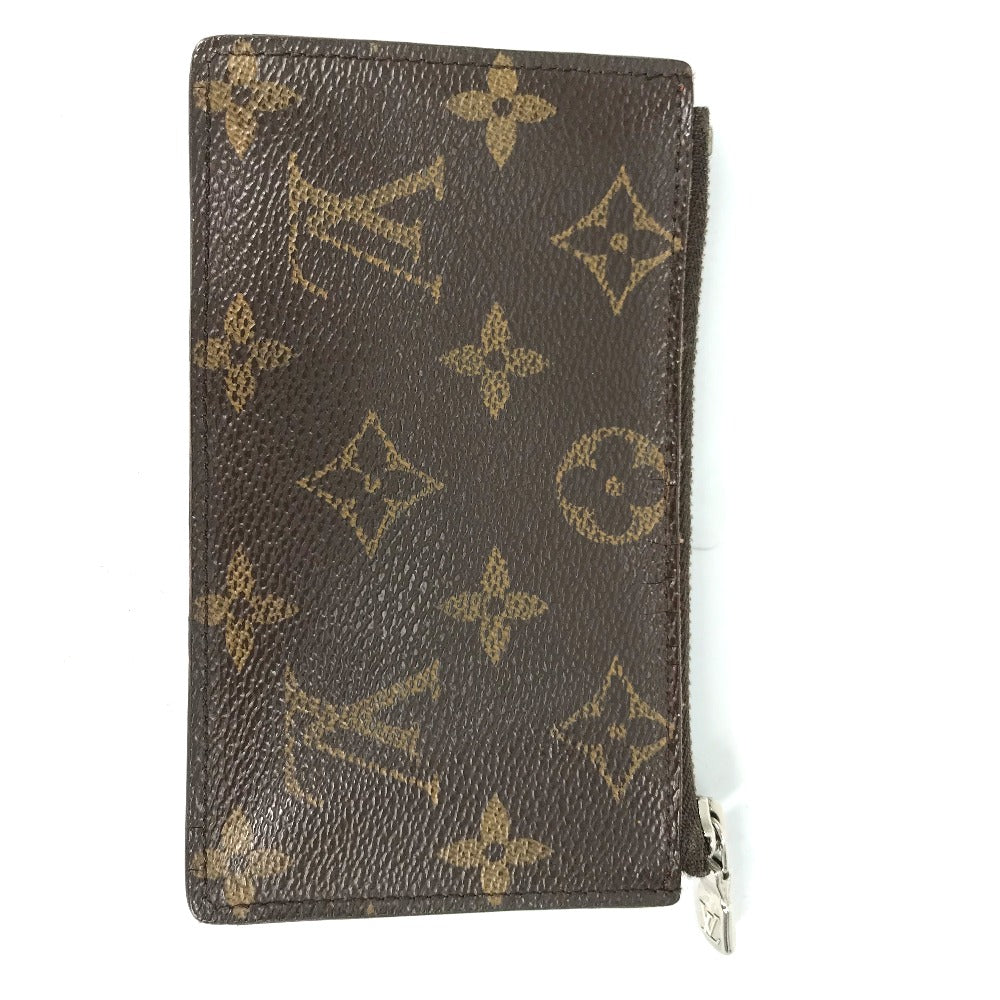 LOUIS VUITTON Coin case M60213 Monogram canvas Brown Monogram Pochette Cle Tribal Mask Women Used Authentic