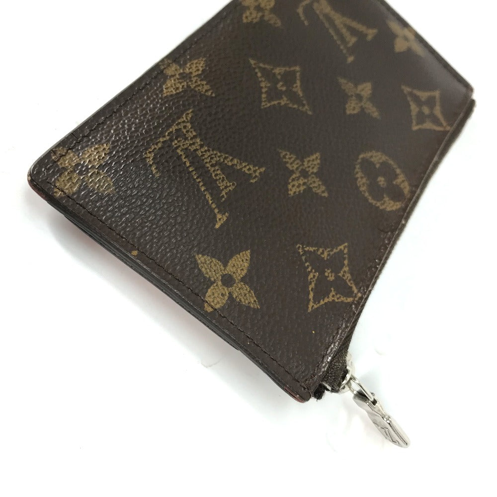 LOUIS VUITTON Coin case M60213 Monogram canvas Brown Monogram Pochette Cle Tribal Mask Women Used Authentic
