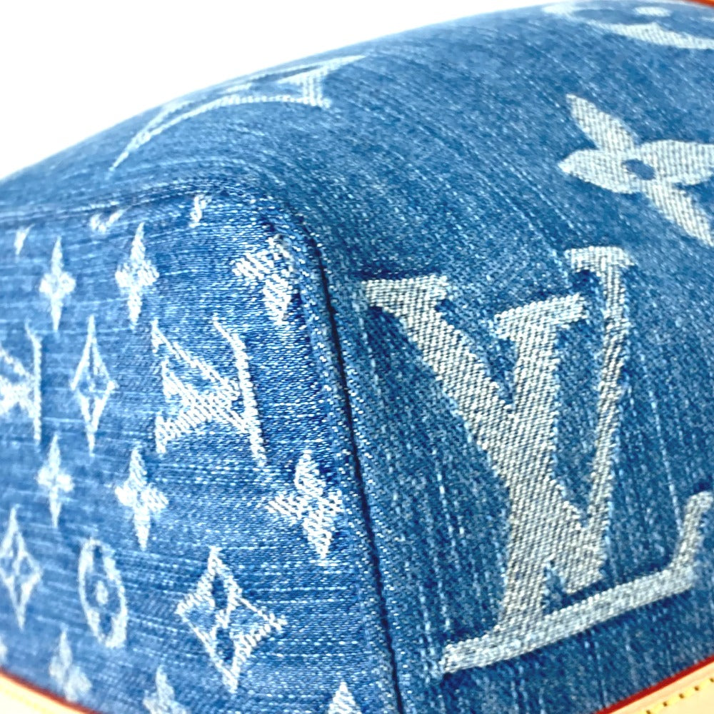 LOUIS VUITTON Boston Duffel bag M24315 Monogram denim blue New LV Remix Keepall･bandouliere 45 Women Used Authentic