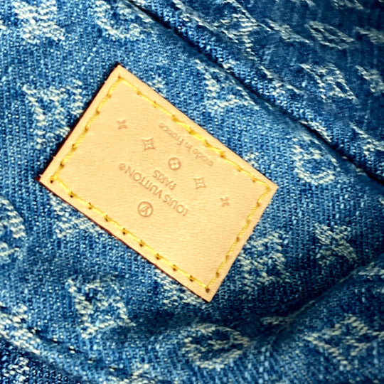 LOUIS VUITTON Backpack M46836 Monogram denim blue New LV Remix Venice Women Used Authentic