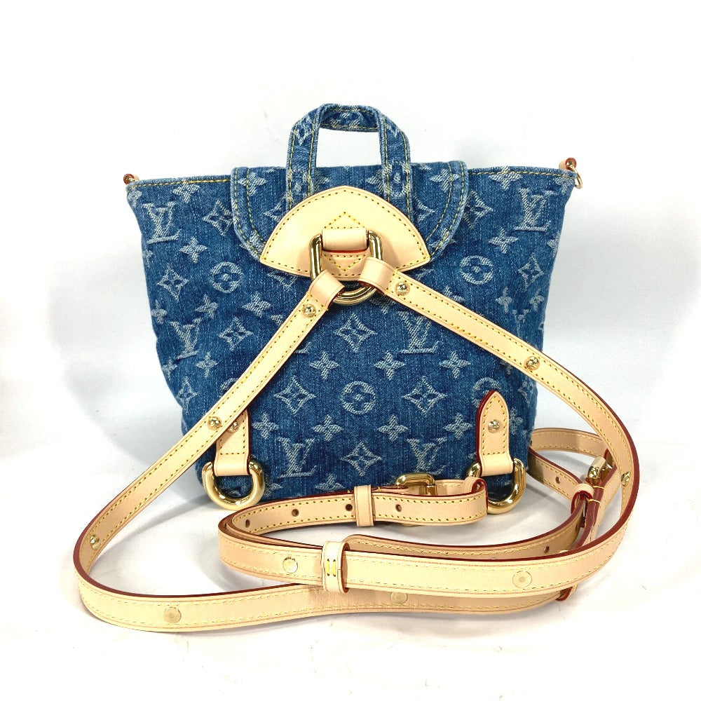 LOUIS VUITTON Backpack M46836 Monogram denim blue New LV Remix Venice Women Used Authentic