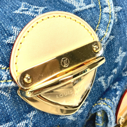 LOUIS VUITTON Backpack M46836 Monogram denim blue New LV Remix Venice Women Used Authentic
