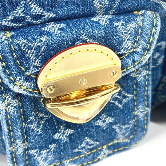 LOUIS VUITTON Backpack M46836 Monogram denim blue New LV Remix Venice Women Used Authentic