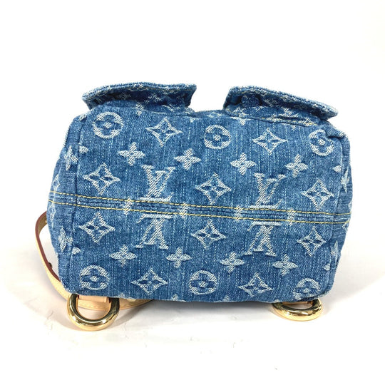 LOUIS VUITTON Backpack M46836 Monogram denim blue New LV Remix Venice Women Used Authentic