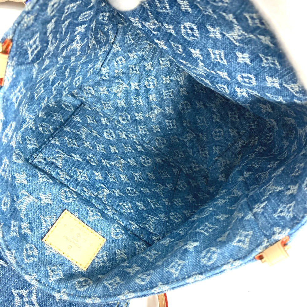 LOUIS VUITTON Backpack M46836 Monogram denim blue New LV Remix Venice Women Used Authentic
