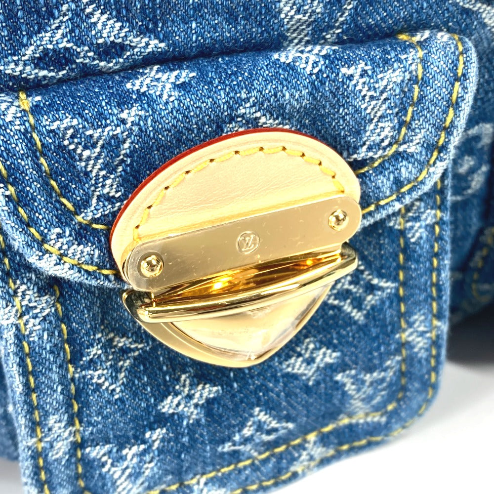 LOUIS VUITTON Backpack M46836 Monogram denim blue New LV Remix Venice Women Used Authentic