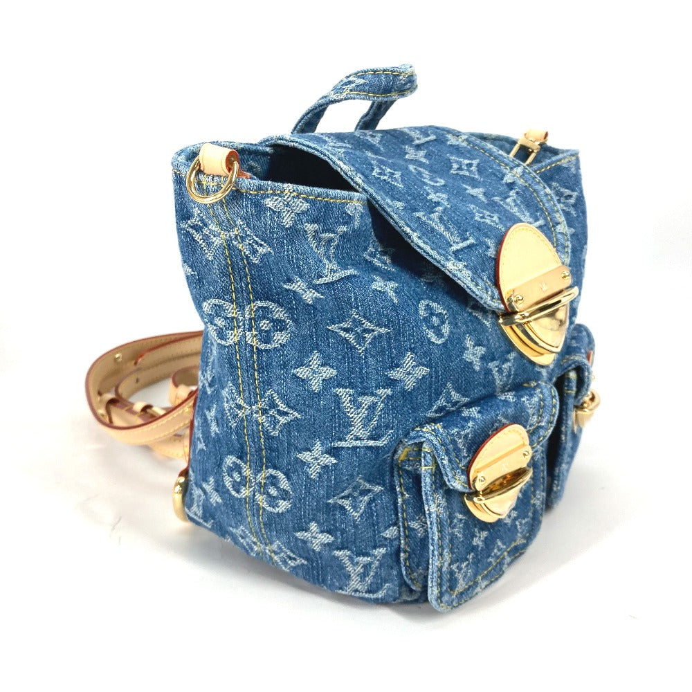 LOUIS VUITTON Backpack M46836 Monogram denim blue New LV Remix Venice Women Used Authentic