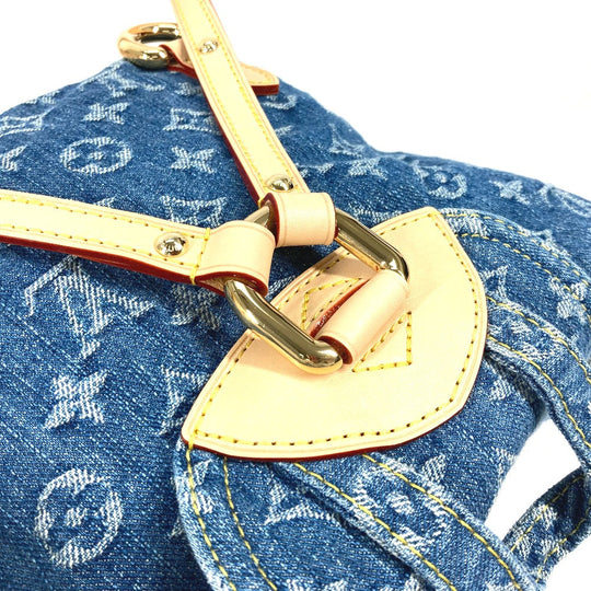 LOUIS VUITTON Backpack M46836 Monogram denim blue New LV Remix Venice Women Used Authentic