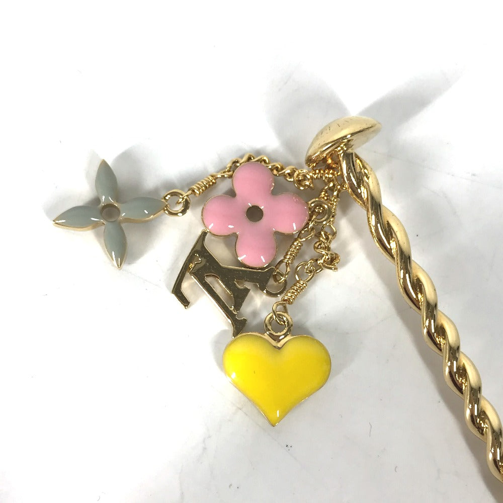LOUIS VUITTON hair accessory M65847 metal gold hair accessory Sweet Monogram Pick Chevous Women Used Authentic