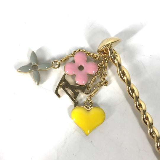 LOUIS VUITTON hair accessory M65847 metal gold hair accessory Sweet Monogram Pick Chevous Women Used Authentic